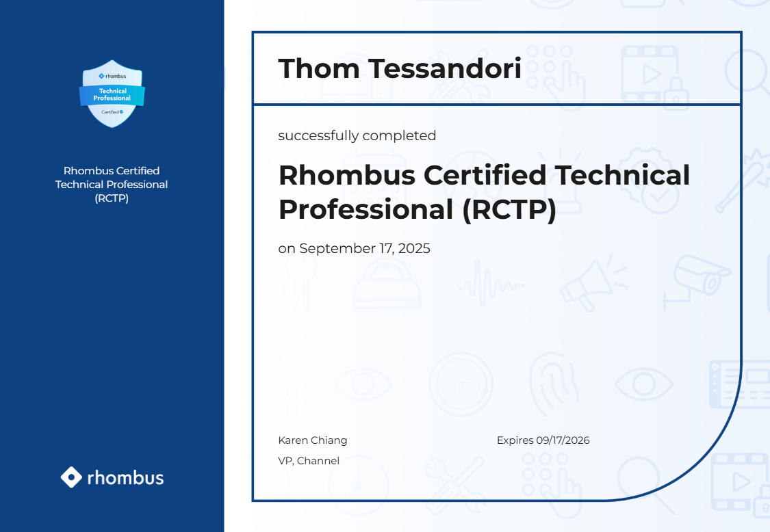 Rhombus Certified Professional